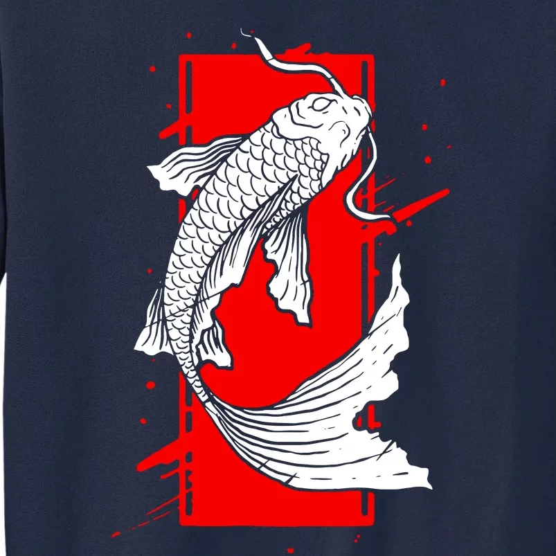 Japan Koi Fish Japanese Tattoo Tall Sweatshirt