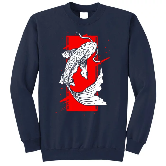 Japan Koi Fish Japanese Tattoo Tall Sweatshirt