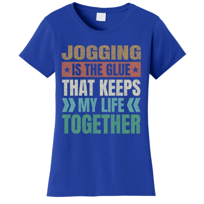 Jogging Keeps My Life Together Funny Running Humor Runner Gift Women's T-Shirt