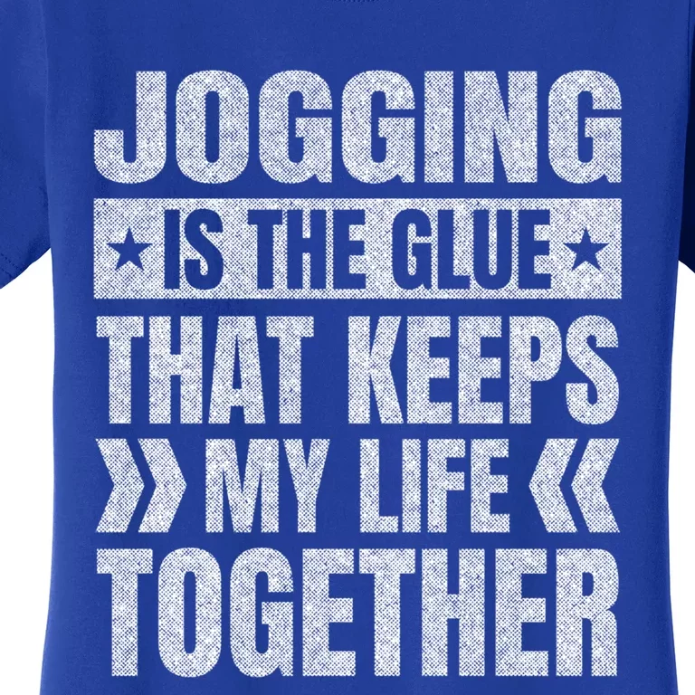 Jogging Keeps My Life Together Running Funny Runner Humor Great Gift Women's T-Shirt