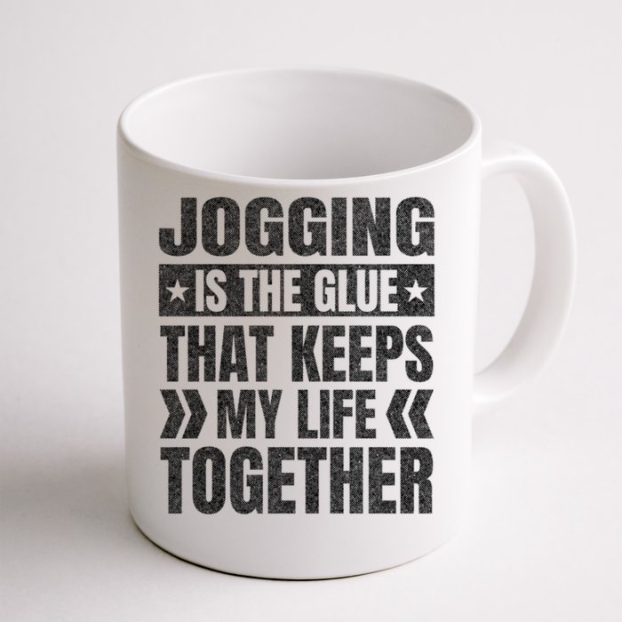 Jogging Keeps My Life Together Running Funny Runner Humor Great Gift Front & Back Coffee Mug