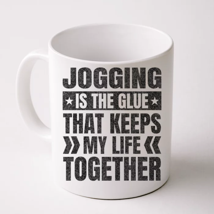 Jogging Keeps My Life Together Running Funny Runner Humor Great Gift Front & Back Coffee Mug