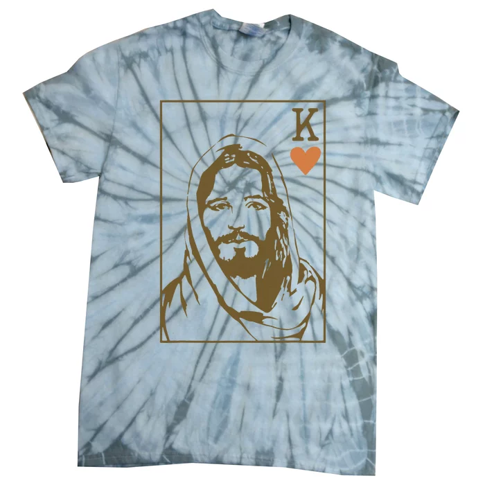 Jesus King Of Hearts Card Christian Gifts Tie-Dye T-Shirt