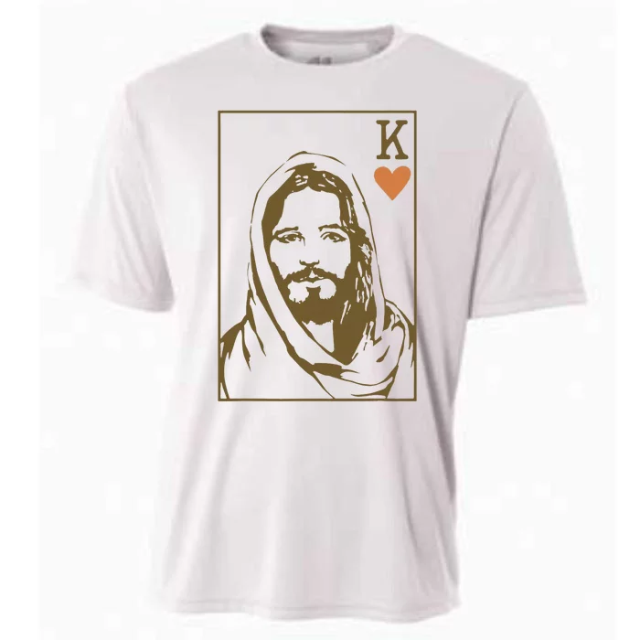 Jesus King Of Hearts Card Christian Gifts Cooling Performance Crew T-Shirt