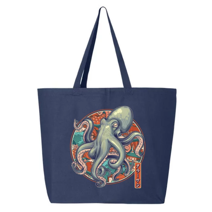 Japanese Kracken Octopus Monster 25L Jumbo Tote