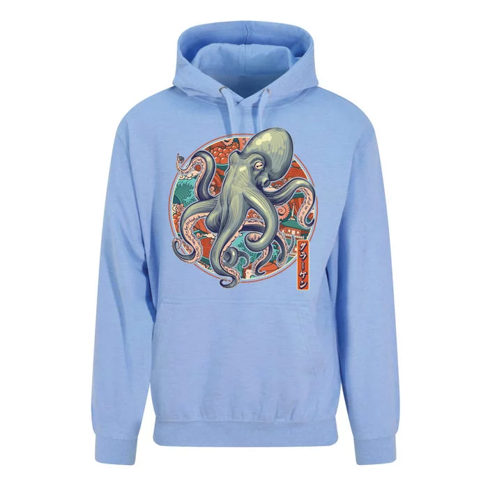 Japanese Kracken Octopus Monster Unisex Surf Hoodie