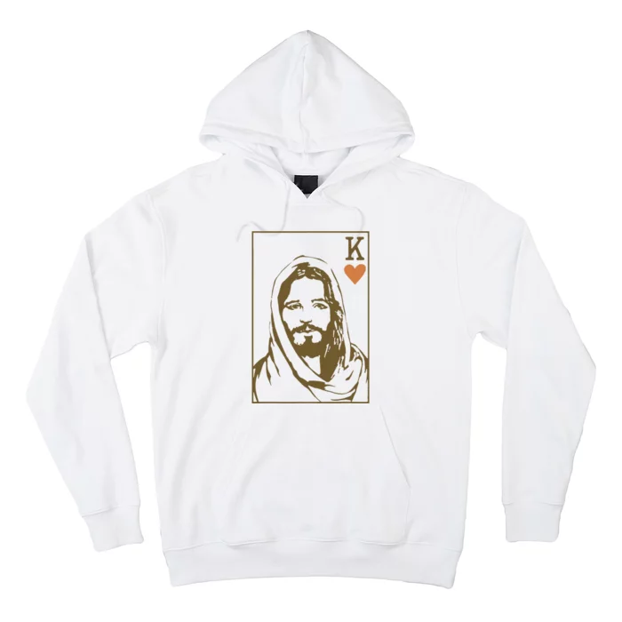 Jesus King Of Hearts Card Christian Gifts Hoodie