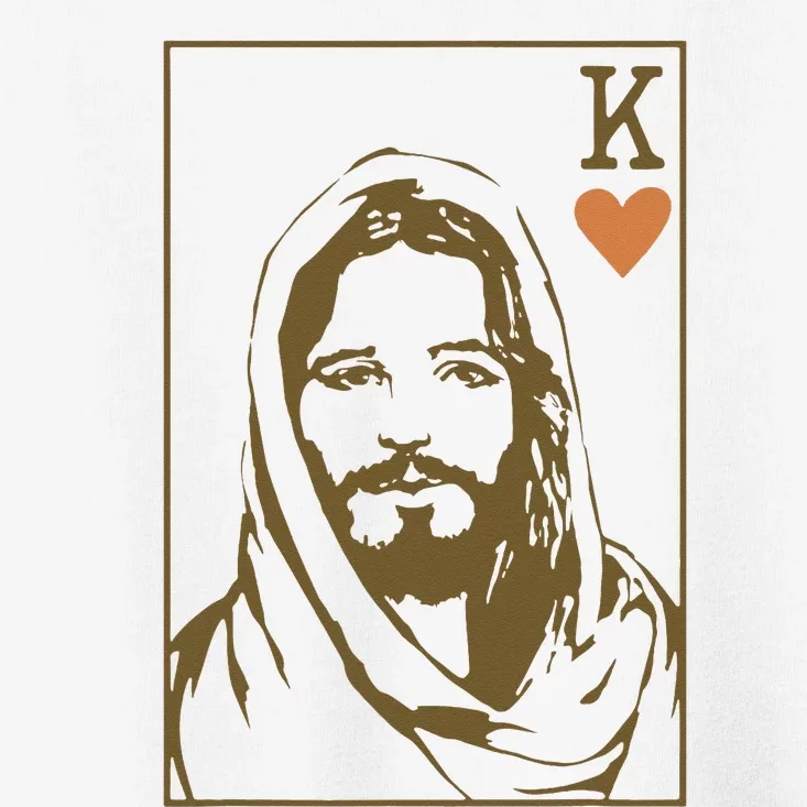 Jesus King Of Hearts Card Christian Gifts Toddler T-Shirt