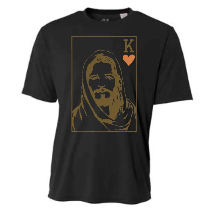 Jesus King of Hearts Card Christian Gifts Cooling Performance Crew T-Shirt