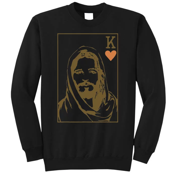 Jesus King of Hearts Card Christian Gifts Sweatshirt