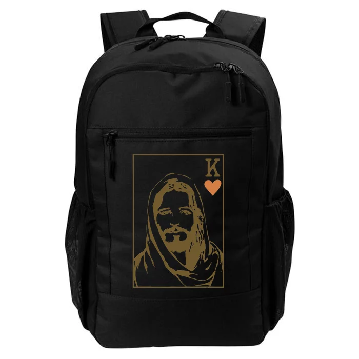 Jesus King of Hearts Card Christian Gifts Daily Commute Backpack