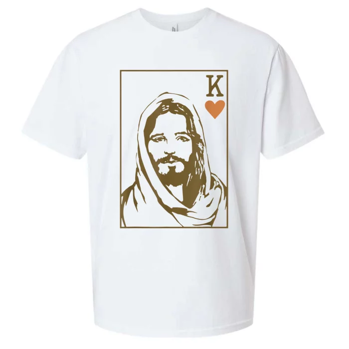 Jesus King Of Hearts Card Christian Gifts For Men Women Sueded Cloud Jersey T-Shirt