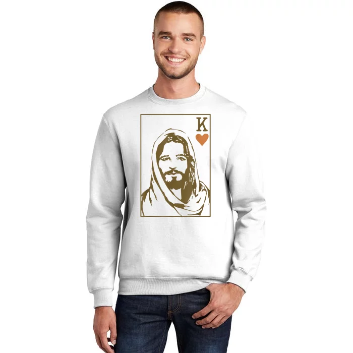 Jesus King Of Hearts Card Christian Gifts For Men Women Sweatshirt