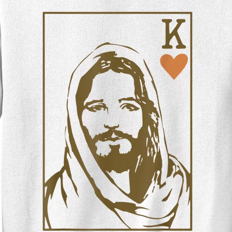 Jesus King Of Hearts Card Christian Gifts For Men Women Sweatshirt