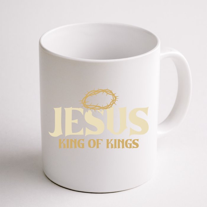 Jesus King Of Kings Thorn Crown Passion Of Christ Faith Gift Front & Back Coffee Mug