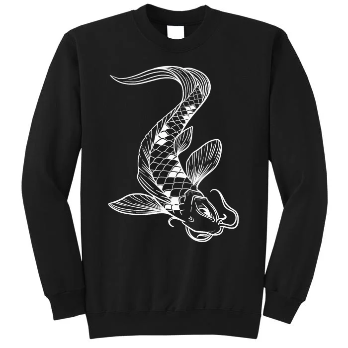 Japan Koi Pond Fish Kawaii Traditional Japanese Graphic Tall Sweatshirt