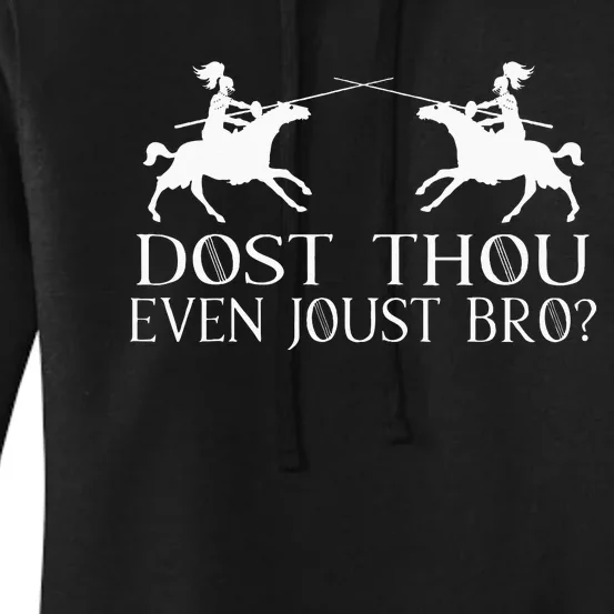 Jousting Knight Renaissance Festival Joust Medieval Women's Pullover Hoodie