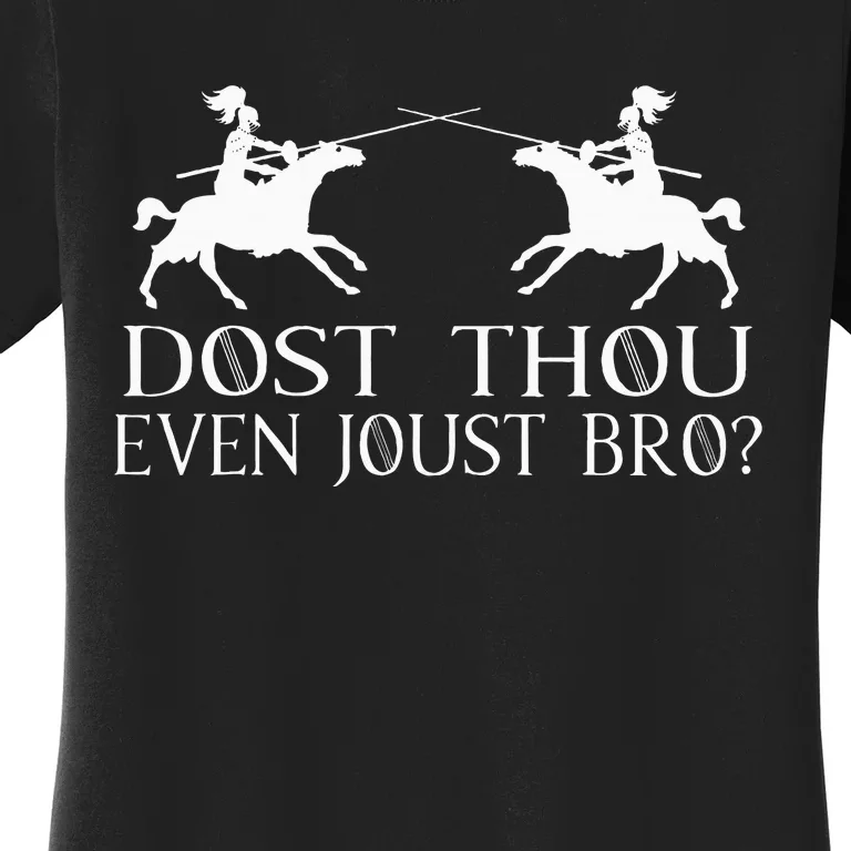 Jousting Knight Renaissance Festival Joust Medieval Women's T-Shirt