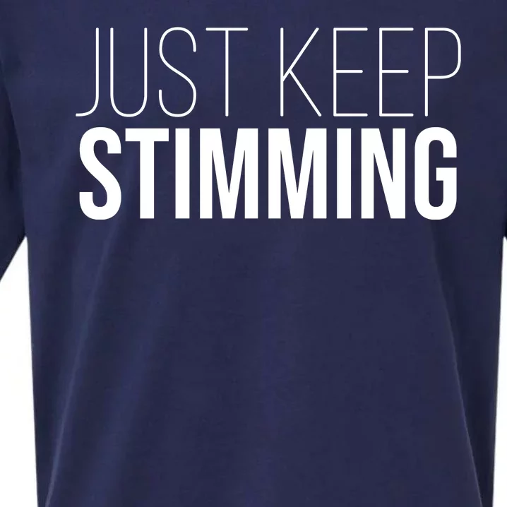 Just Keep Swimming Positive Quote Sueded Cloud Jersey T-Shirt