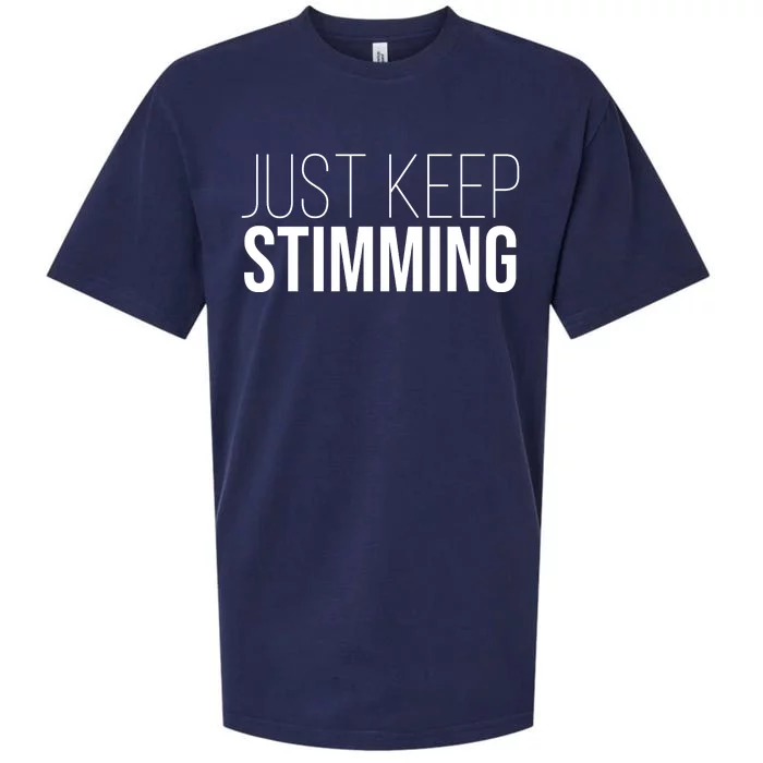 Just Keep Swimming Positive Quote Sueded Cloud Jersey T-Shirt