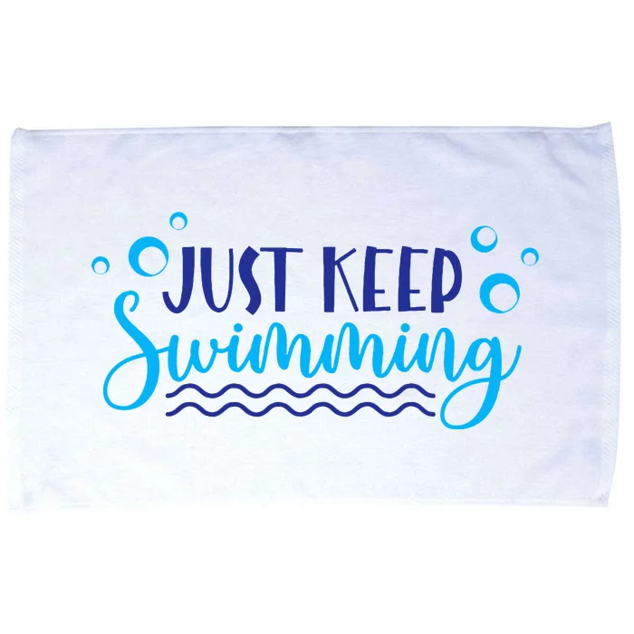 Just Keep Swimming I Love Swim Microfiber Hand Towel