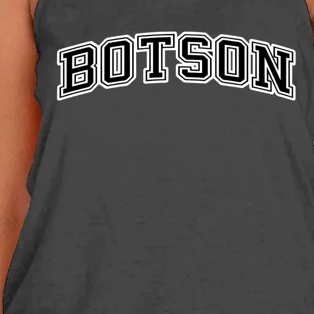 Jeff Kinney Wearing Botson Women's Knotted Racerback Tank