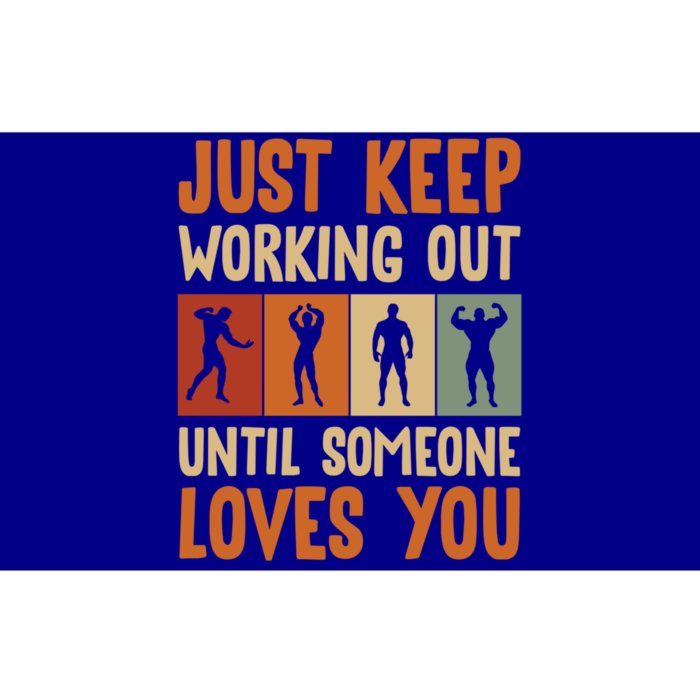 Just Keep Working Out Sports Fitness Workout Weightlifting Great Gift Bumper Sticker