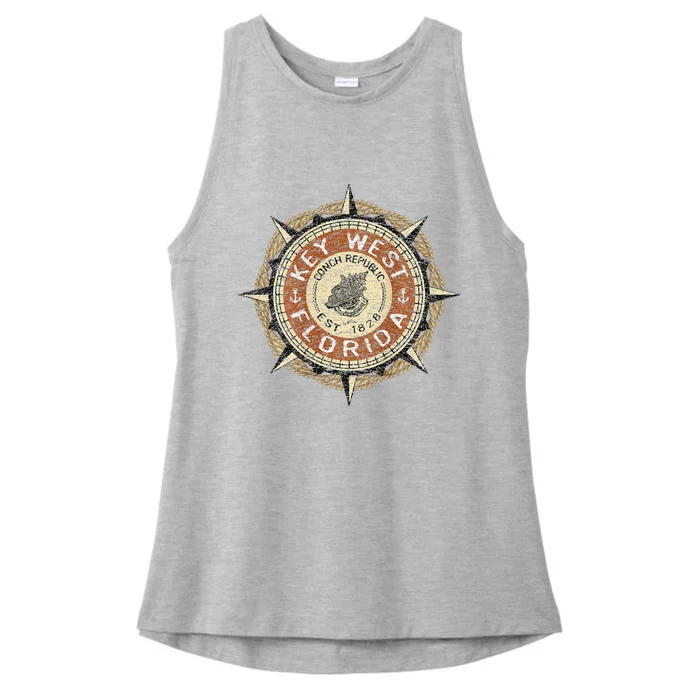 JCombs Key West Florida Conch Republic Ladies Tri-Blend Wicking Tank