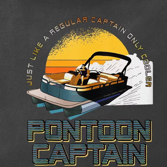 Just Like A Regular Captain Only Cooler Pontoon Captain Zip Tote Bag