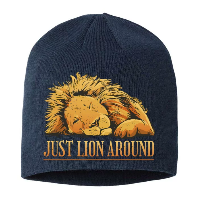 Just Lion Around Lazy Cute 8 1/2in Sustainable Knit Beanie