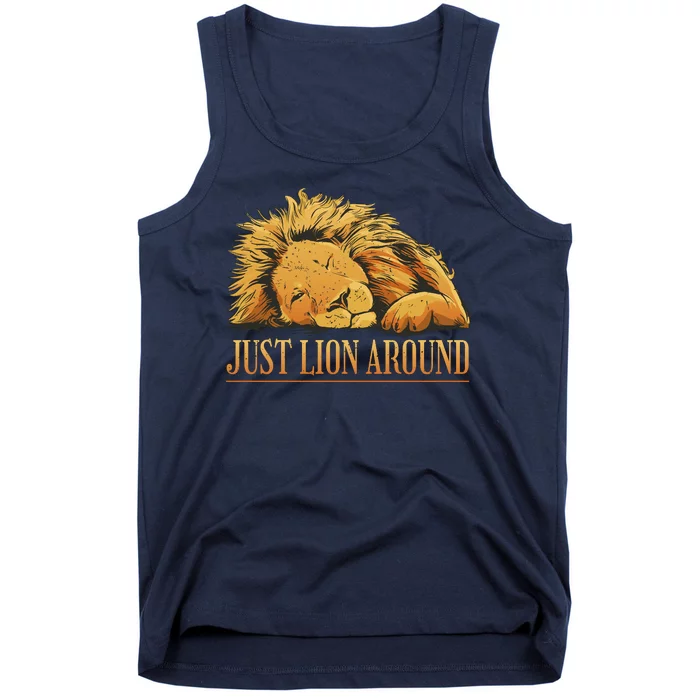 Just Lion Around Lazy Cute Tank Top