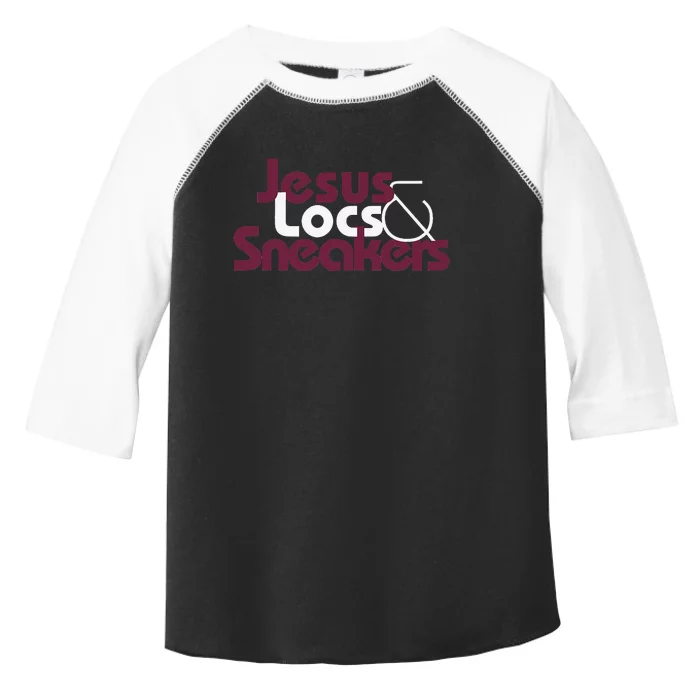 Jesus Locs and Sneakers Cool Toddler Fine Jersey T-Shirt