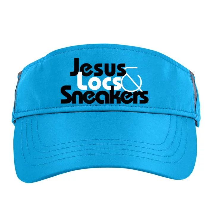 Jesus Locs And Sneakers Adult Drive Performance Visor