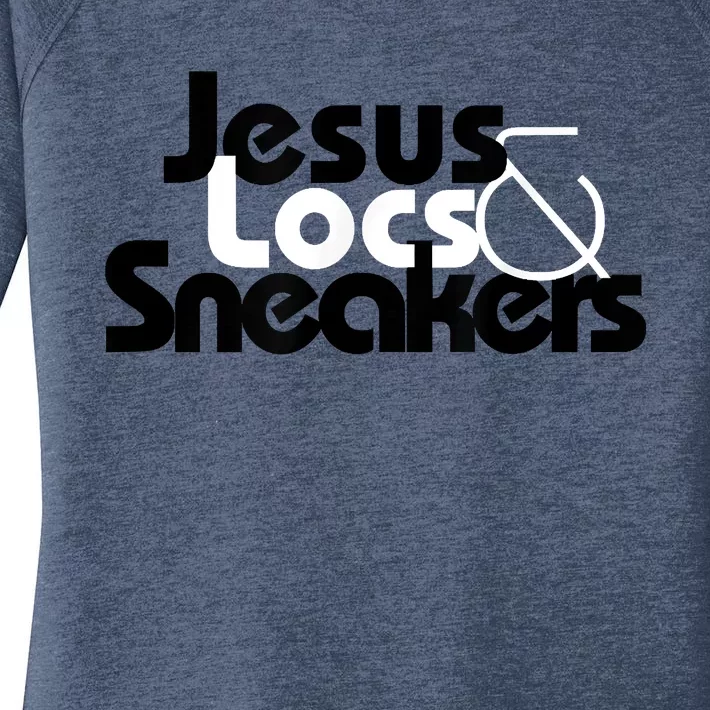 Jesus Locs And Sneakers Women's Perfect Tri Tunic Long Sleeve Shirt