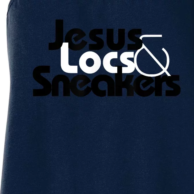 Jesus Locs And Sneakers Women's Racerback Tank