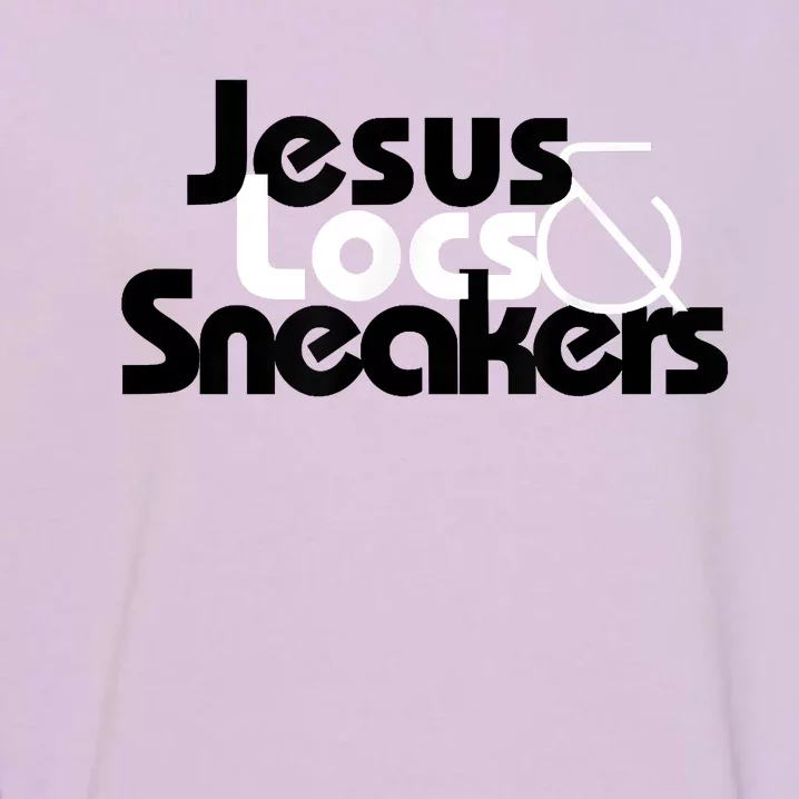 Jesus Locs And Sneakers Garment-Dyed Sweatshirt