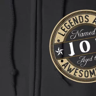 Joe Legends Are Named Joe Full Zip Hoodie