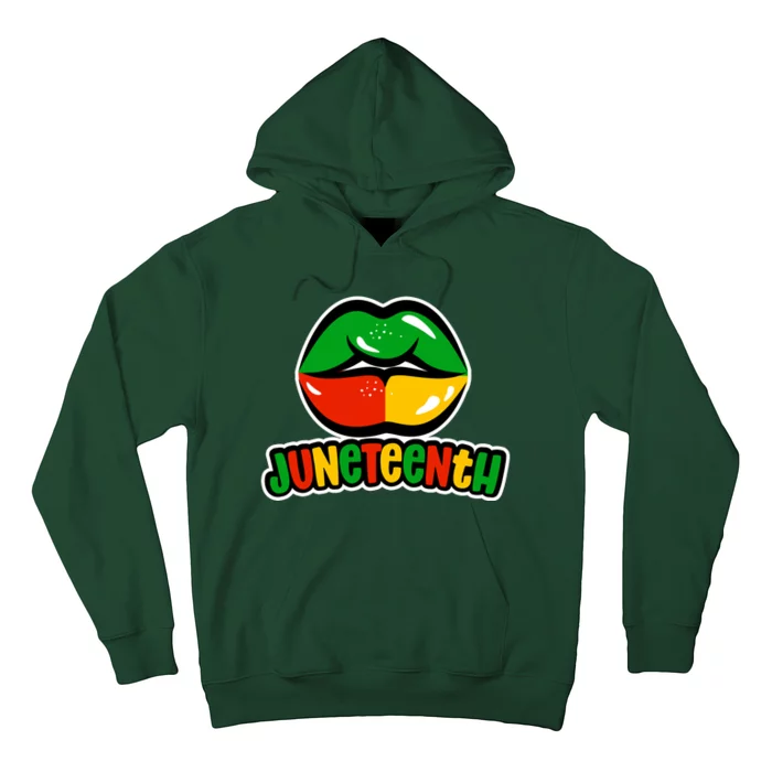 Juneteenth Lips Black History Month Hoodie