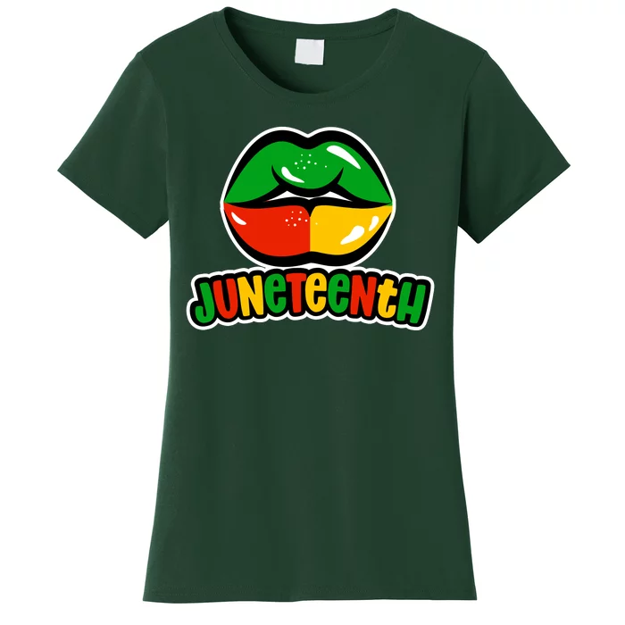 Juneteenth Lips Black History Month Women's T-Shirt