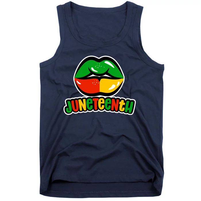 Juneteenth Lips Black History Month Tank Top