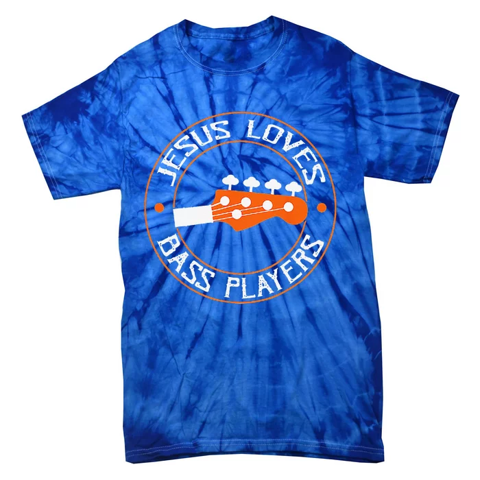 Jesus Loves Bass Players Retro Vintage Tie-Dye T-Shirt