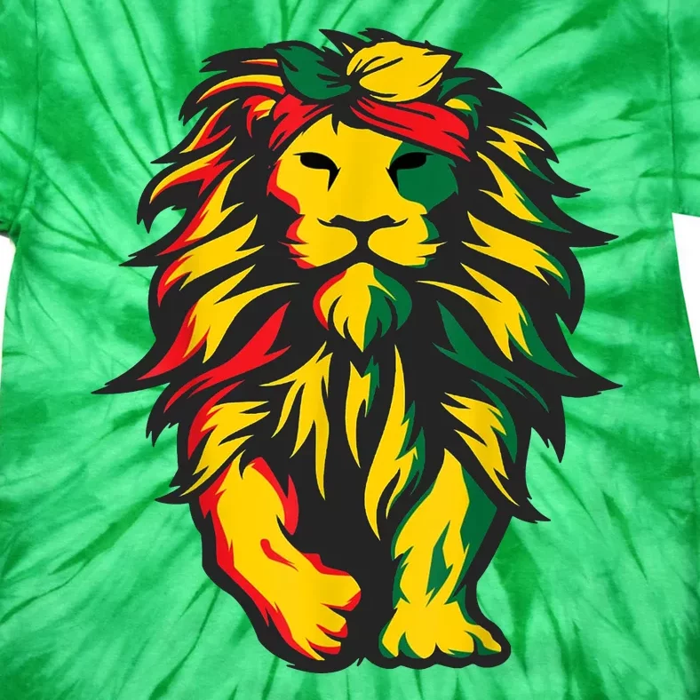 Juneteenth Lion Black History African American Tie-Dye T-Shirt