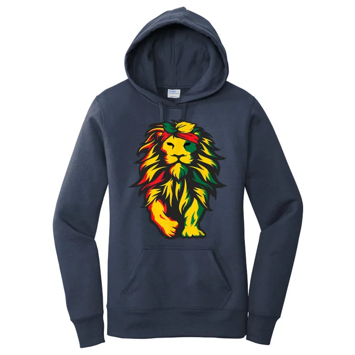 Juneteenth Lion Black History African American Women's Pullover Hoodie