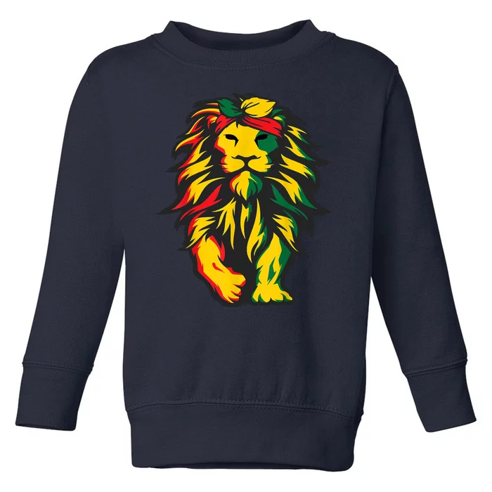 Juneteenth Lion Black History African American Toddler Sweatshirt