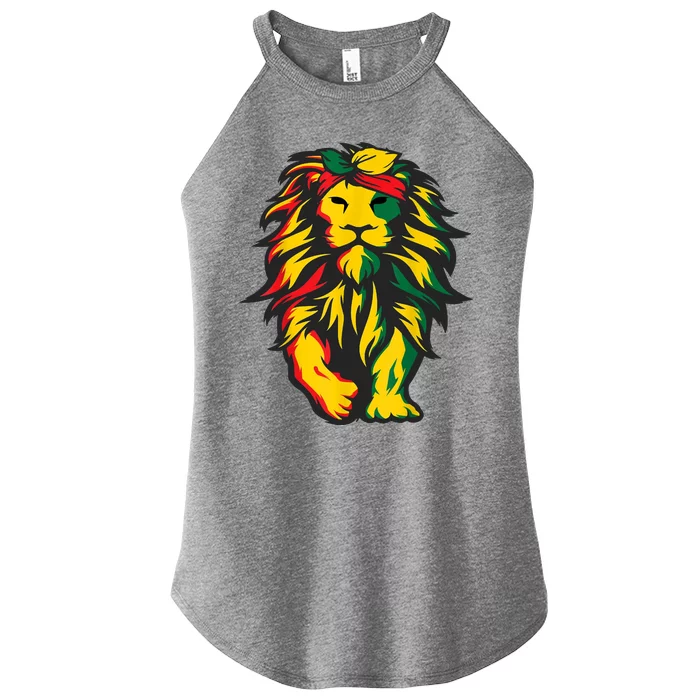 Juneteenth Lion Black History African American Women’s Perfect Tri Rocker Tank