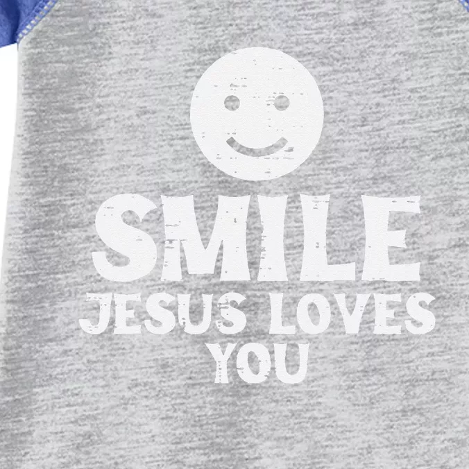 Jesus Loves Christ God Inspirational Christian Infant Baby Jersey Bodysuit