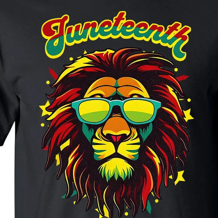 Juneteenth Lion Celebrate Black Freedom 1865 History Month Tall T-Shirt