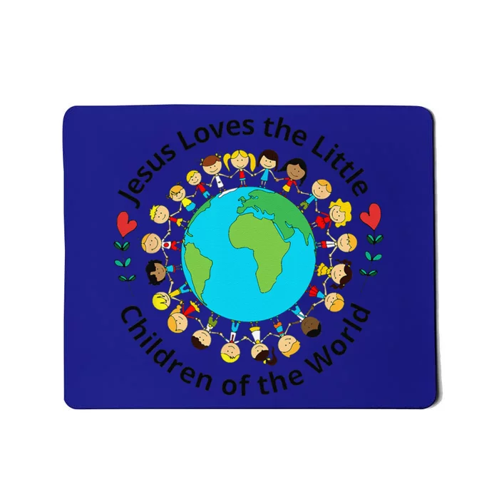 Jesus Loves Children Of World Christian Mother Teacher Mousepad