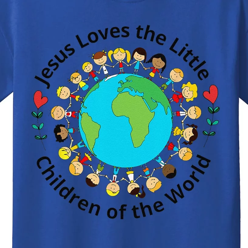 Jesus Loves Children Of World Christian Mother Teacher Kids T-Shirt