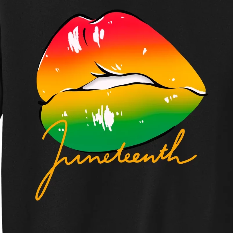 Juneteenth Lips Celebration Sweatshirt